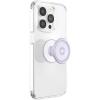 PopSockets Phone Grip for MagSafe with Kickstand, Magnetic Stand, Swappable Top, Secure Hold for iPhone MagSafe Cases, Phone & Tablet Grip, Cute PopSockets, Pink, Purple – Aura(Dusty Lavender)
