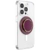 PopSockets Phone Grip for MagSafe with Kickstand, Magnetic Stand, Swappable Top, Secure Hold for iPhone MagSafe Cases, Phone & Tablet Grip, Cute PopSockets, Pink, Purple – Aura(Red Wine Enamel)