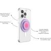 PopSockets Phone Grip for MagSafe with Kickstand, Magnetic Stand, Swappable Top, Secure Hold for iPhone MagSafe Cases, Phone & Tablet Grip, Cute PopSockets, Pink, Purple – Aura(Aura)