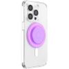 PopSockets Phone Grip for MagSafe with Kickstand, Magnetic Stand, Swappable Top, Secure Hold for iPhone MagSafe Cases, Phone & Tablet Grip, Cute PopSockets, Pink, Purple – Aura(Pink)