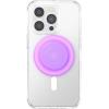 PopSockets Phone Grip for MagSafe with Kickstand, Magnetic Stand, Swappable Top, Secure Hold for iPhone MagSafe Cases, Phone & Tablet Grip, Cute PopSockets, Pink, Purple – Aura(Pink)