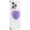 PopSockets Phone Grip for MagSafe with Kickstand, Magnetic Stand, Swappable Top, Secure Hold for iPhone MagSafe Cases, Phone & Tablet Grip, Cute PopSockets, Pink, Purple – Aura(Dreamy Heart)