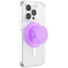 PopSockets Phone Grip for MagSafe with Kickstand, Magnetic Stand, Swappable Top, Secure Hold for iPhone MagSafe Cases, Phone & Tablet Grip, Cute PopSockets, Pink, Purple – Aura(Pink)