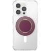 PopSockets Phone Grip for MagSafe with Kickstand, Magnetic Stand, Swappable Top, Secure Hold for iPhone MagSafe Cases, Phone & Tablet Grip, Cute PopSockets, Pink, Purple – Aura(Red Wine Enamel)