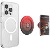 PopSockets Phone Grip for MagSafe with Kickstand, Magnetic Stand, Swappable Top, Secure Hold for iPhone MagSafe Cases, Phone & Tablet Grip, Starwars – Enamel Distressed Rebel Symbol(Welcome to Mustafar)