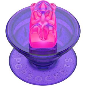 PopSockets Phone Grip for MagSafe with Kickstand, Magnetic Stand, Swappable Top, Secure Hold for iPhone MagSafe Cases, Phone & Tablet Grip, Cute PopSockets, Pink, Purple – Aura(Bon Bon Purple)