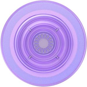 PopSockets Phone Grip for MagSafe with Kickstand, Magnetic Stand, Swappable Top, Secure Hold for iPhone MagSafe Cases, Phone & Tablet Grip, Cute PopSockets, Pink, Purple – Aura(Lavender Translucent)