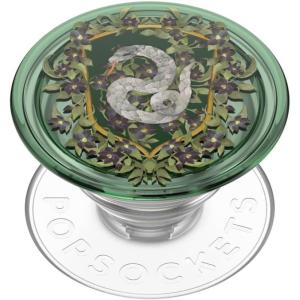 PopSockets Phone Grip for MagSafe with Kickstand, Magnetic Stand, Swappable Top, Secure Hold for iPhone MagSafe Cases, Phone & Tablet Grip, Harry Potter – Enamel Horcrux Nagini(Slytherin Crest)