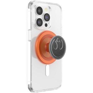PopSockets Phone Grip for MagSafe with Kickstand, Magnetic Stand, Swappable Top, Secure Hold for iPhone MagSafe Cases, Phone & Tablet Grip, Starwars – Enamel Distressed Rebel Symbol(Rebel Symbol)