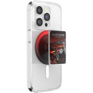 PopSockets Phone Grip for MagSafe with Kickstand, Magnetic Stand, Swappable Top, Secure Hold for iPhone MagSafe Cases, Phone & Tablet Grip, Starwars – Enamel Distressed Rebel Symbol(Welcome to Mustafar)