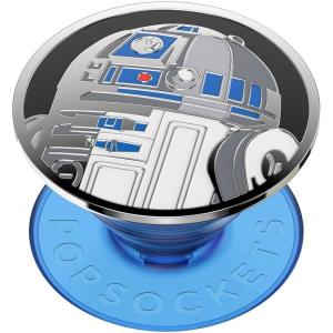 PopSockets Phone Grip for MagSafe with Kickstand, Magnetic Stand, Swappable Top, Secure Hold for iPhone MagSafe Cases, Phone & Tablet Grip, Starwars – Enamel Distressed Rebel Symbol(R2D2 Icon)