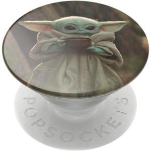 PopSockets Phone Grip for MagSafe with Kickstand, Magnetic Stand, Swappable Top, Secure Hold for iPhone MagSafe Cases, Phone & Tablet Grip, Starwars – Enamel Distressed Rebel Symbol(The Child Cup)
