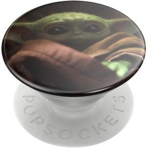PopSockets Phone Grip for MagSafe with Kickstand, Magnetic Stand, Swappable Top, Secure Hold for iPhone MagSafe Cases, Phone & Tablet Grip, Starwars – Enamel Distressed Rebel Symbol(Baby Yoda)