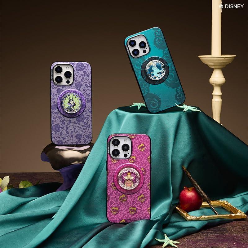 imagePopSockets Phone Grip for MagSafe with Kickstand Magnetic Stand Swappable Top Secure Hold for iPhone MagSafe Cases Phone ampamp Tablet Grip Disney PopOut Latte MickeyEssence of Evil Queen