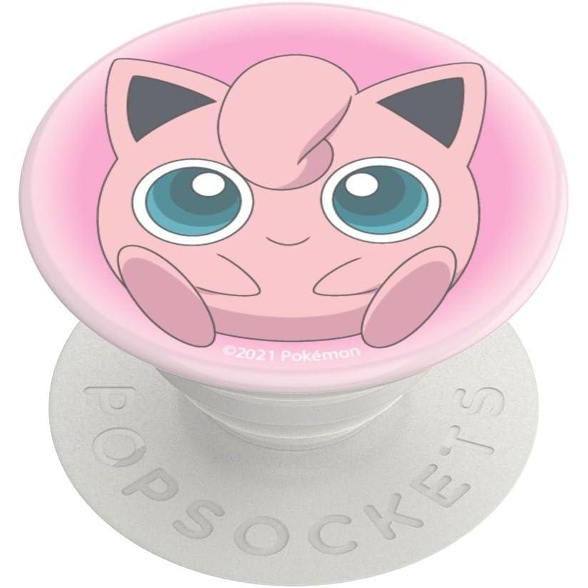 imagePopSockets Phone Grip for MagSafe with Kickstand Magnetic Stand Swappable Top Secure Hold for iPhone MagSafe Cases Phone ampamp Tablet Grip Cute PopSockets Pokemon Fairy  Enamel Sakura DreamsJigglypuff