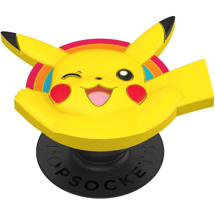 imagePopSockets Phone Grip for MagSafe with Kickstand Magnetic Stand Swappable Top Secure Hold for iPhone MagSafe Cases Phone ampamp Tablet Grip Cute PopSockets Pokemon Fairy  Enamel Sakura DreamsPikachu PopOut
