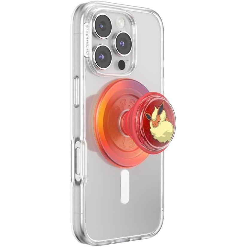 imagePopSockets Phone Grip for MagSafe with Kickstand Magnetic Stand Swappable Top Secure Hold for iPhone MagSafe Cases Phone ampamp Tablet Grip Cute PopSockets Pokemon Fairy  Enamel Sakura DreamsTidepool Sleepy Flareon