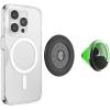 PopSockets Phone Grip for MagSafe with Kickstand, Magnetic Stand, Swappable Top, Secure Hold for iPhone MagSafe Cases, Phone & Tablet Grip – Tidepool Night Tide Glow in The Dark(Lava Lamp Green)