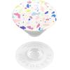 PopSockets Phone Grip for MagSafe with Kickstand, Magnetic Stand, Swappable Top, Secure Hold for iPhone MagSafe Cases, Phone & Tablet Grip, Cute PopSockets – Rainbow Glass(Terrazo Party)