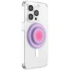 PopSockets Phone Grip for MagSafe with Kickstand, Magnetic Stand, Swappable Top, Secure Hold for iPhone MagSafe Cases, Phone & Tablet Grip, Cute PopSockets – Rainbow Glass(Aura)