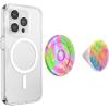 PopSockets Phone Grip for MagSafe with Kickstand, Magnetic Stand, Swappable Top, Secure Hold for iPhone MagSafe Cases, Phone & Tablet Grip, Cute PopSockets – Rainbow Glass(Boca Palm)