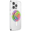 PopSockets Phone Grip for MagSafe with Kickstand, Magnetic Stand, Swappable Top, Secure Hold for iPhone MagSafe Cases, Phone & Tablet Grip, Cute PopSockets – Rainbow Glass(Boca Palm)