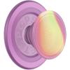 PopSockets Phone Grip for MagSafe with Kickstand, Magnetic Stand, Swappable Top, Secure Hold for iPhone MagSafe Cases, Phone & Tablet Grip, Cute PopSockets – Rainbow Glass(Aurange)