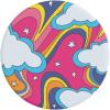 PopSockets Phone Grip for MagSafe with Kickstand, Magnetic Stand, Swappable Top, Secure Hold for iPhone MagSafe Cases, Phone & Tablet Grip, Cute PopSockets – Rainbow Glass(Retro Rainbow)