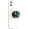 PopSockets Phone Grip for MagSafe with Kickstand, Magnetic Stand, Swappable Top, Secure Hold for iPhone MagSafe Cases, Phone & Tablet Grip, Cute PopSockets – Rainbow Glass(Wild Stripe)