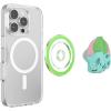PopSockets Phone Grip for MagSafe with Kickstand, Magnetic Stand, Swappable Top, Secure Hold for iPhone MagSafe Cases, Phone & Tablet Grip, Cute PopSockets, Pokemon Fairy – Enamel Sakura Dreams(Sleepy Bulbassaur)