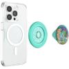 PopSockets Phone Grip for MagSafe with Kickstand, Magnetic Stand, Swappable Top, Secure Hold for iPhone MagSafe Cases, Phone & Tablet Grip, Cute PopSockets, Pokemon Fairy – Enamel Sakura Dreams(Bulbasaur Mint)