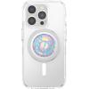 PopSockets Phone Grip for MagSafe with Kickstand, Magnetic Stand, Swappable Top, Secure Hold for iPhone MagSafe Cases, Phone & Tablet Grip, Cute PopSockets – Rainbow Glass(Marble Swirl)