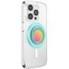 PopSockets Phone Grip for MagSafe with Kickstand, Magnetic Stand, Swappable Top, Secure Hold for iPhone MagSafe Cases, Phone & Tablet Grip, Cute PopSockets – Rainbow Glass(Boca Aura)