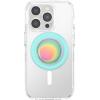 PopSockets Phone Grip for MagSafe with Kickstand, Magnetic Stand, Swappable Top, Secure Hold for iPhone MagSafe Cases, Phone & Tablet Grip, Cute PopSockets – Rainbow Glass(Boca Aura)