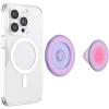 PopSockets Phone Grip for MagSafe with Kickstand, Magnetic Stand, Swappable Top, Secure Hold for iPhone MagSafe Cases, Phone & Tablet Grip, Cute PopSockets – Rainbow Glass(Aura)
