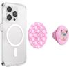 PopSockets Phone Grip for MagSafe with Kickstand, Magnetic Stand, Swappable Top, Secure Hold for iPhone MagSafe Cases, Phone & Tablet Grip, Cute PopSockets, Pokemon Fairy – Enamel Sakura Dreams(Jigglypuff Sparkle)