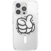 PopSockets Phone Grip for MagSafe with Kickstand, Magnetic Stand, Swappable Top, Secure Hold for iPhone MagSafe Cases, Phone & Tablet Grip, Disney – PopOut Latte Mickey(Thumbs Up)