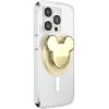 PopSockets Phone Grip for MagSafe with Kickstand, Magnetic Stand, Swappable Top, Secure Hold for iPhone MagSafe Cases, Phone & Tablet Grip, Disney – PopOut Latte Mickey(Gold Mickey)