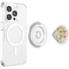 PopSockets Phone Grip for MagSafe with Kickstand, Magnetic Stand, Swappable Top, Secure Hold for iPhone MagSafe Cases, Phone & Tablet Grip, Disney – PopOut Latte Mickey(Mickey + Minnie)