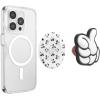 PopSockets Phone Grip for MagSafe with Kickstand, Magnetic Stand, Swappable Top, Secure Hold for iPhone MagSafe Cases, Phone & Tablet Grip, Disney – PopOut Latte Mickey(Thumbs Up)