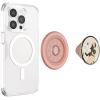 PopSockets Phone Grip for MagSafe with Kickstand, Magnetic Stand, Swappable Top, Secure Hold for iPhone MagSafe Cases, Phone & Tablet Grip, Disney – PopOut Latte Mickey(Minnie Sniff)