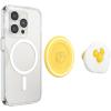 PopSockets Phone Grip for MagSafe with Kickstand, Magnetic Stand, Swappable Top, Secure Hold for iPhone MagSafe Cases, Phone & Tablet Grip, Disney – PopOut Latte Mickey(Sunny Side Up)