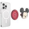 PopSockets Phone Grip for MagSafe with Kickstand, Magnetic Stand, Swappable Top, Secure Hold for iPhone MagSafe Cases, Phone & Tablet Grip, Disney – PopOut Latte Mickey(Red)