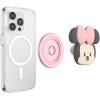 PopSockets Phone Grip for MagSafe with Kickstand, Magnetic Stand, Swappable Top, Secure Hold for iPhone MagSafe Cases, Phone & Tablet Grip, Disney – PopOut Latte Mickey(Kawaii Minnie)