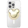 PopSockets Phone Grip for MagSafe with Kickstand, Magnetic Stand, Swappable Top, Secure Hold for iPhone MagSafe Cases, Phone & Tablet Grip, Disney – PopOut Latte Mickey(Gold Mickey)