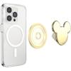 PopSockets Phone Grip for MagSafe with Kickstand, Magnetic Stand, Swappable Top, Secure Hold for iPhone MagSafe Cases, Phone & Tablet Grip, Disney – PopOut Latte Mickey(Gold Mickey)