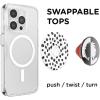 PopSockets Phone Grip for MagSafe with Kickstand, Magnetic Stand, Swappable Top, Secure Hold for iPhone MagSafe Cases, Phone & Tablet Grip, Disney – PopOut Latte Mickey(Cruella De Vil)