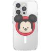 PopSockets Phone Grip for MagSafe with Kickstand, Magnetic Stand, Swappable Top, Secure Hold for iPhone MagSafe Cases, Phone & Tablet Grip, Disney – PopOut Latte Mickey(Red)