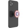 PopSockets Phone Grip for MagSafe with Kickstand, Magnetic Stand, Swappable Top, Secure Hold for iPhone MagSafe Cases, Phone & Tablet Grip, Marvel – Enamel Captain America Comic Book(Enamel Sheild)