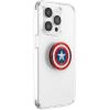 PopSockets Phone Grip for MagSafe with Kickstand, Magnetic Stand, Swappable Top, Secure Hold for iPhone MagSafe Cases, Phone & Tablet Grip, Marvel – Enamel Captain America Comic Book(Icon)